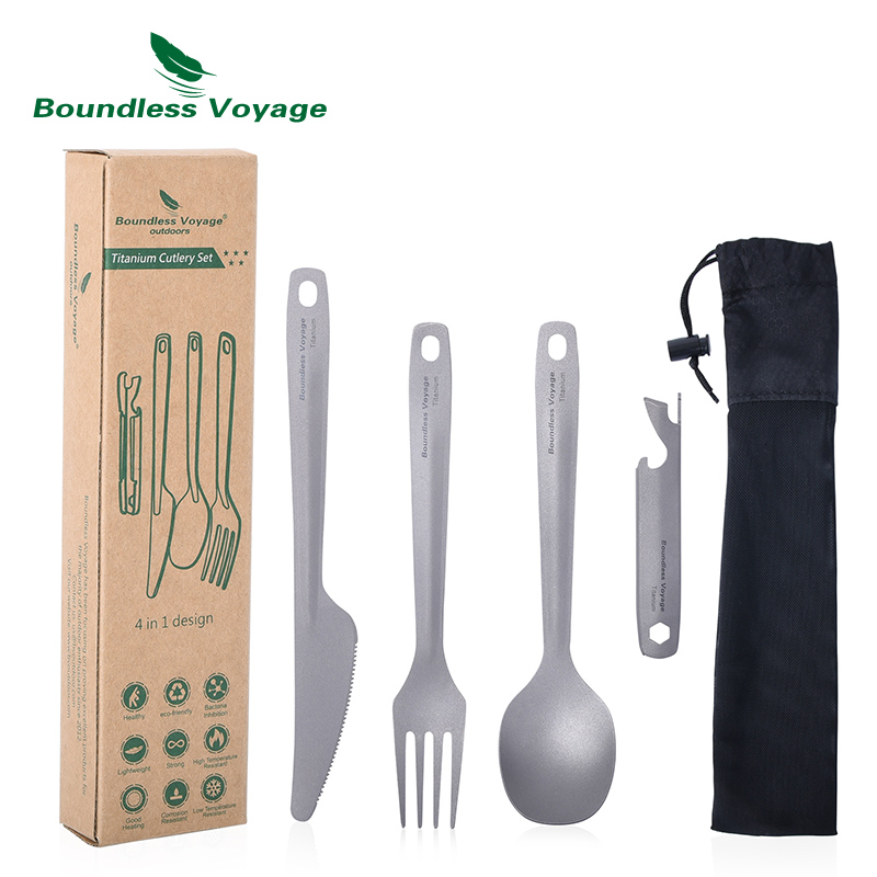 Outdoor Camping Dining Set - Conjunto de talheres utilitários de viagem