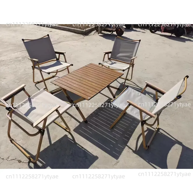 Outdoor Camping Exhibition - Conjunto de Mesa e Cadeiras Dobráveis