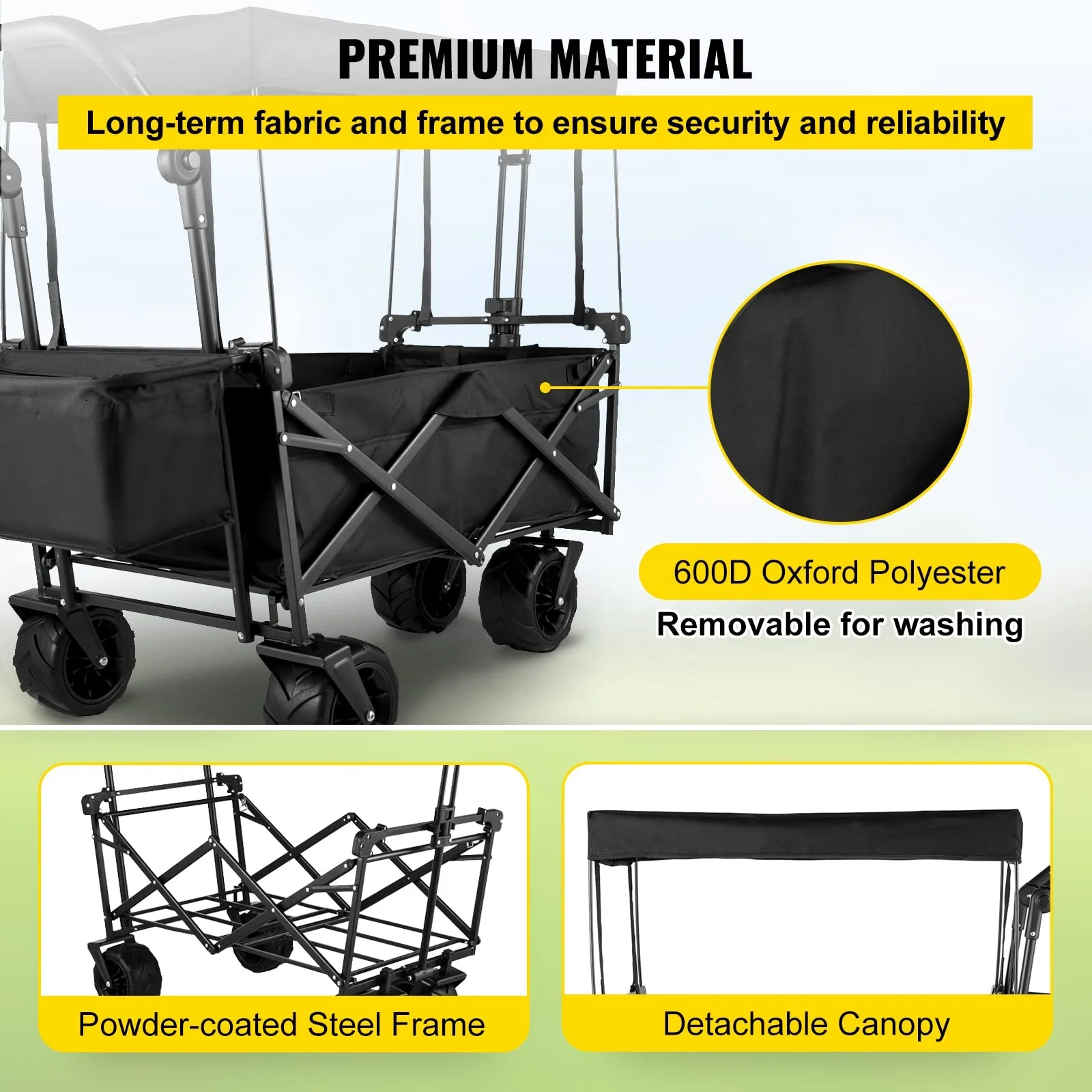 Carrinho de Camping Dobrável p - Outdoor Camping Trolley avaliação e preço