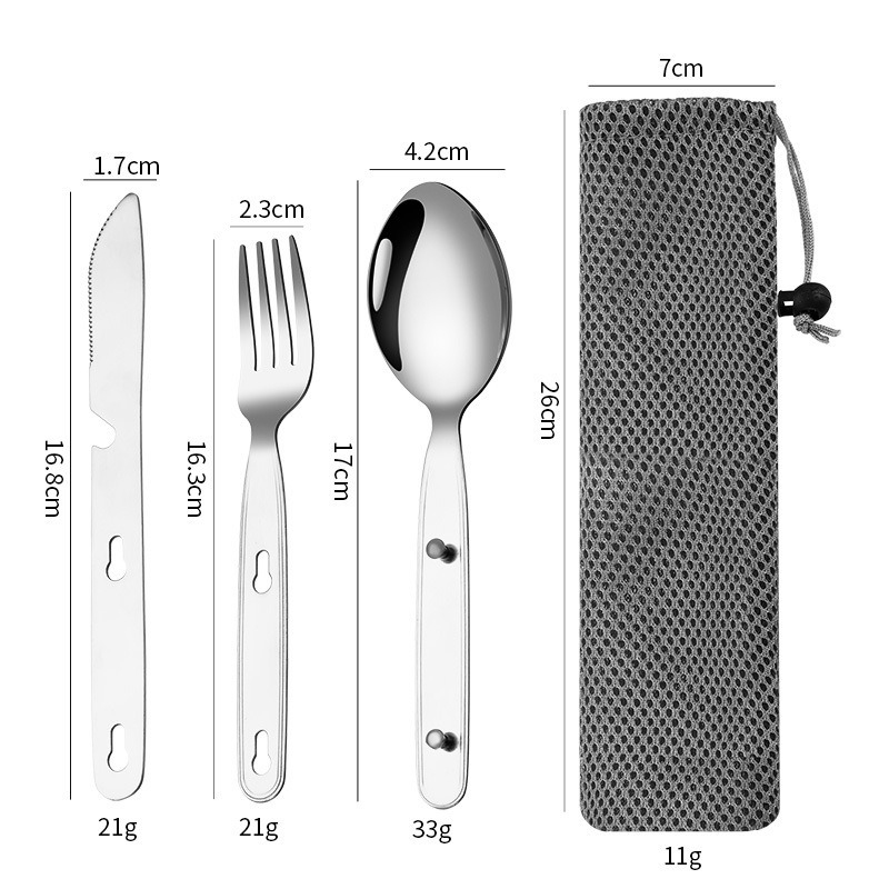 Conjunto de 3 Peças de Talhere - Outdoor Camping Dining Set avaliação e preço