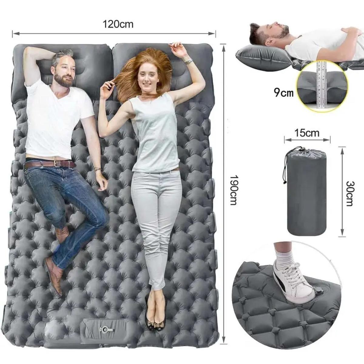 Colchão Inflável Individual e  - Outdoor Camping Rugs avaliação e preço