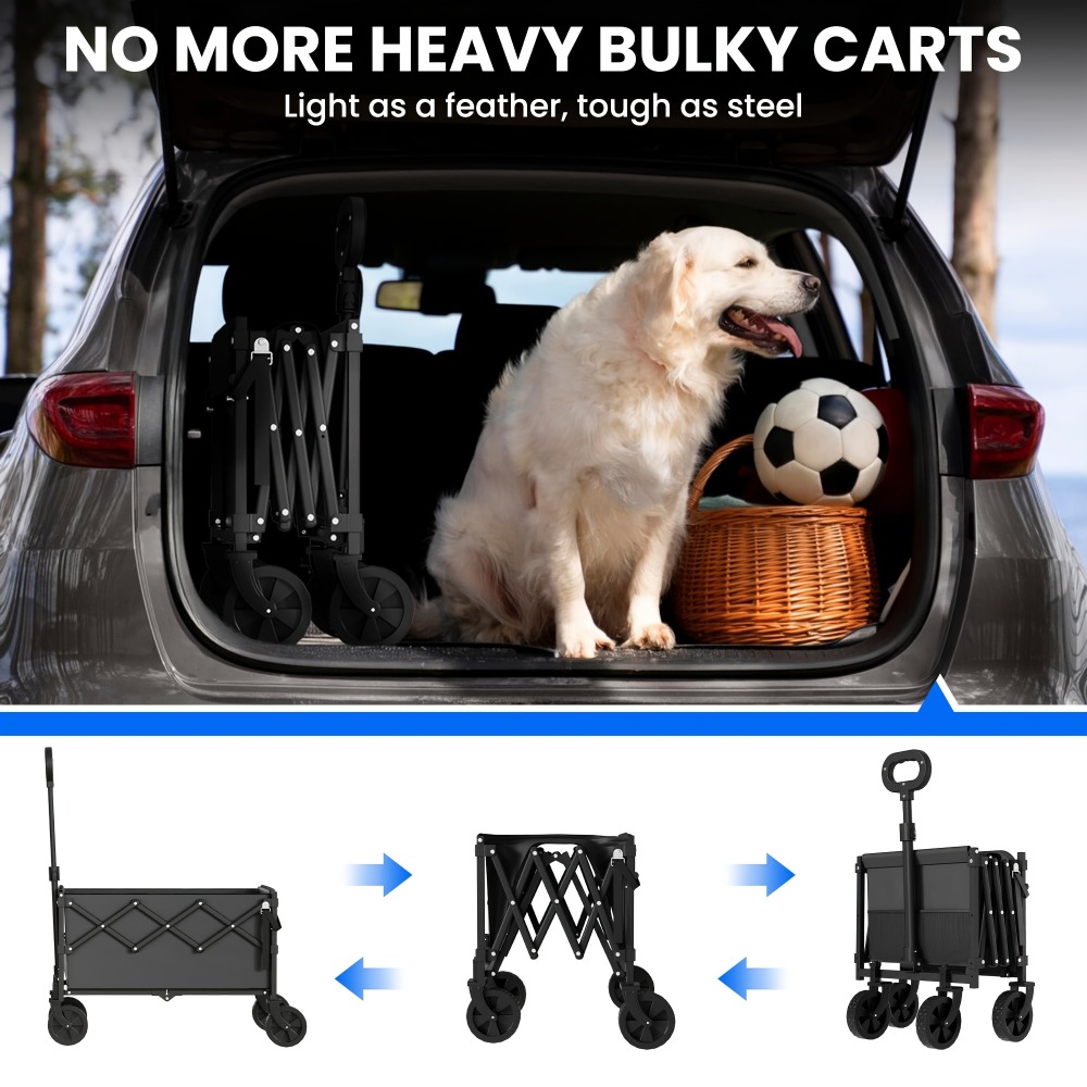 Carrinho de Jardim Dobrável co - Outdoor Camping Trolley avaliação e preço