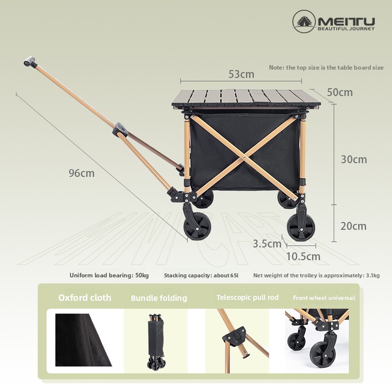 Carrinho de Camping Portátil D - Outdoor Camping Trolley avaliação e preço